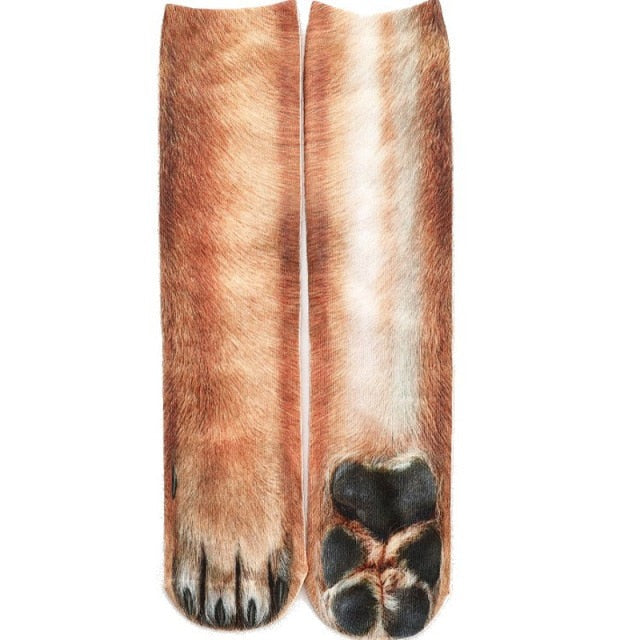 BowLift | Cat Paw 3D Printed Unisex Socks