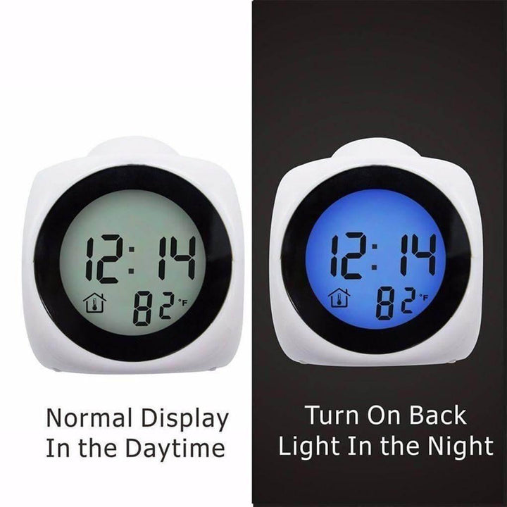 LCD Projection Display Digital Alarm Clock | Bowlift