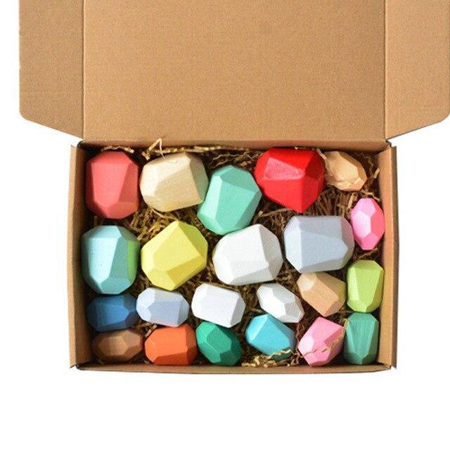 BowLift | Colorful Wooden Stone Kids Intelligent Stacking Game