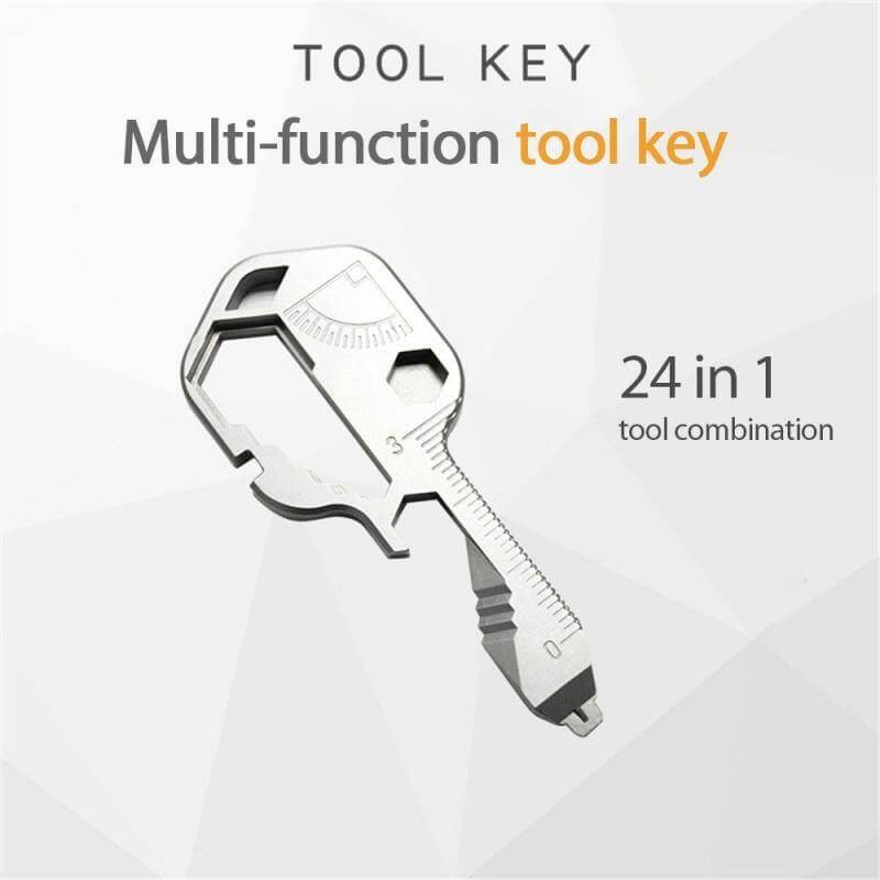 24 in 1 EDC Key Shaped Pocket Tool | Bowlift