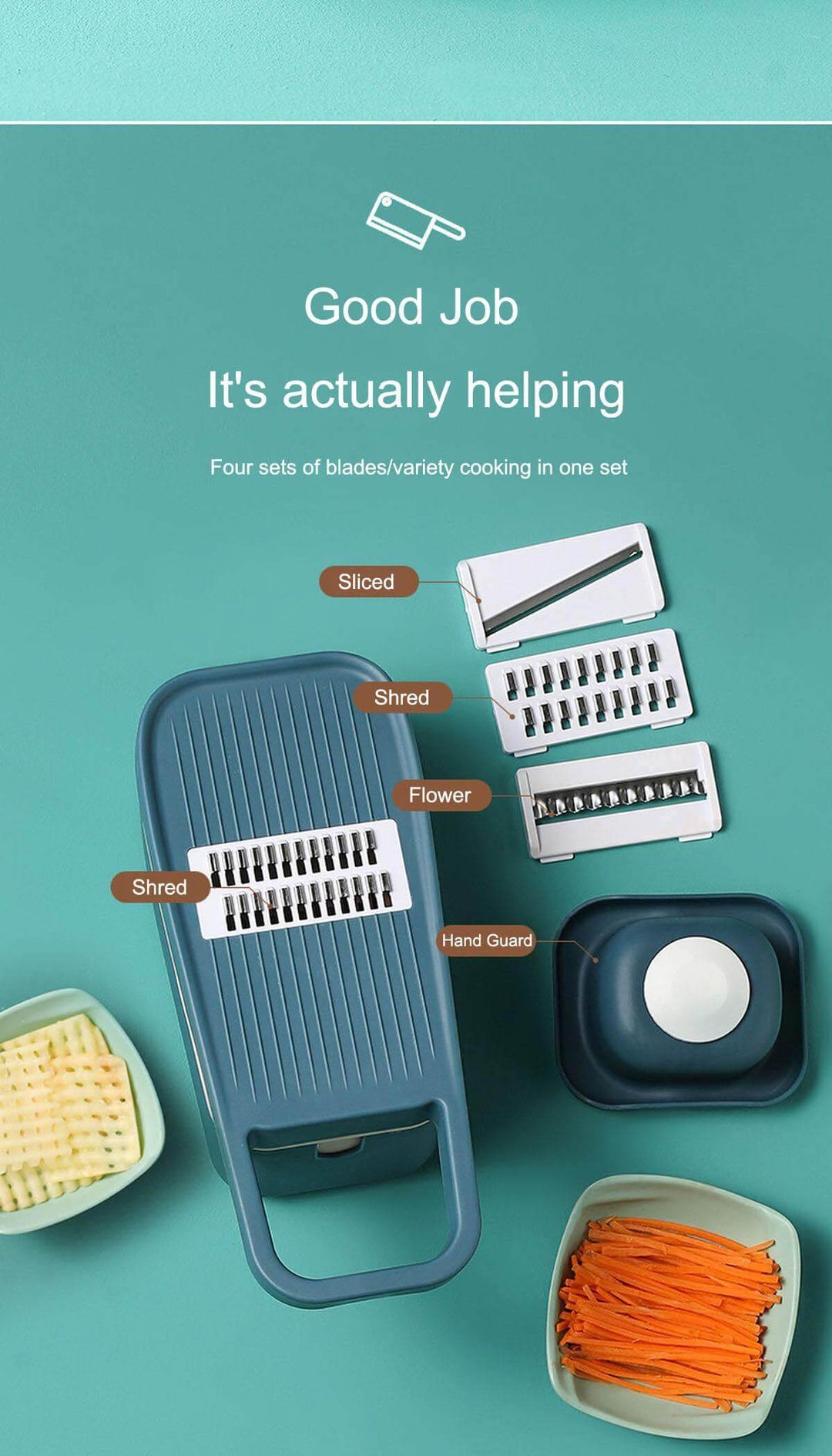 BowLift | Multifunctional Pastel Vegetable Cutter