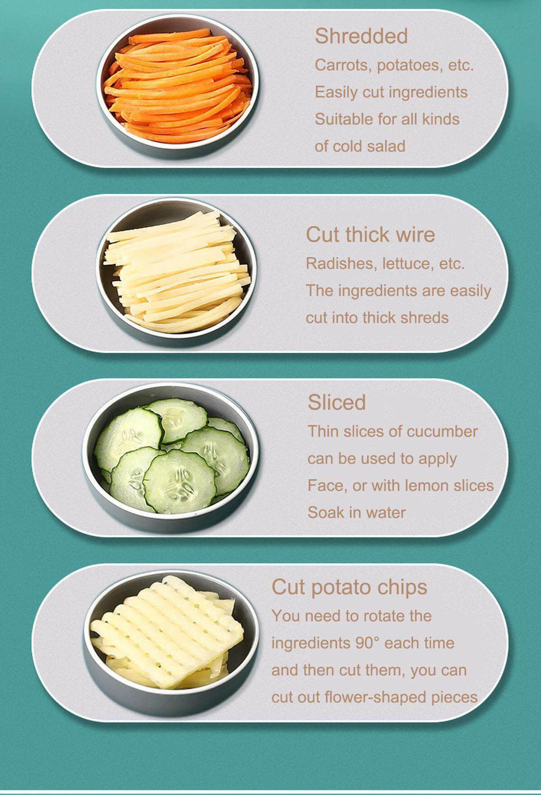 BowLift | Multifunctional Pastel Vegetable Cutter