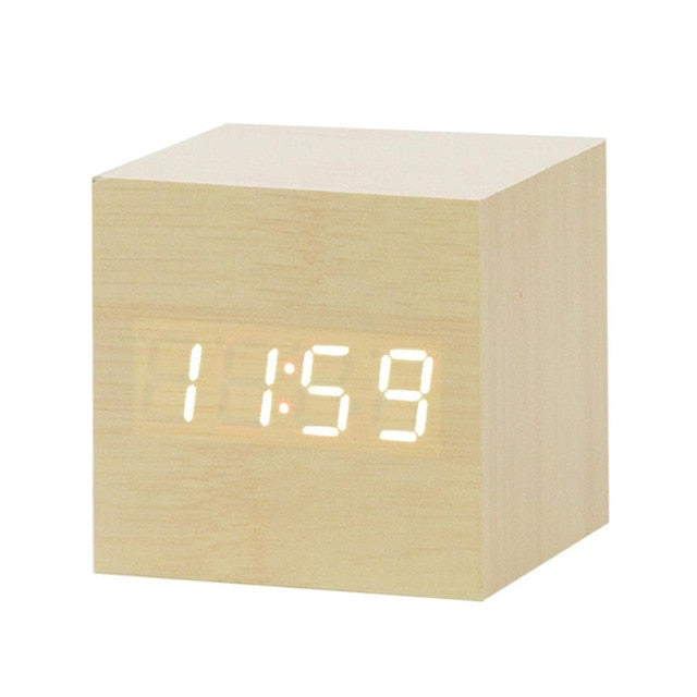 BowLift | Digital LED Alarm Clock | Voice Control, Clear Display & Modern Design for Bedroom Use