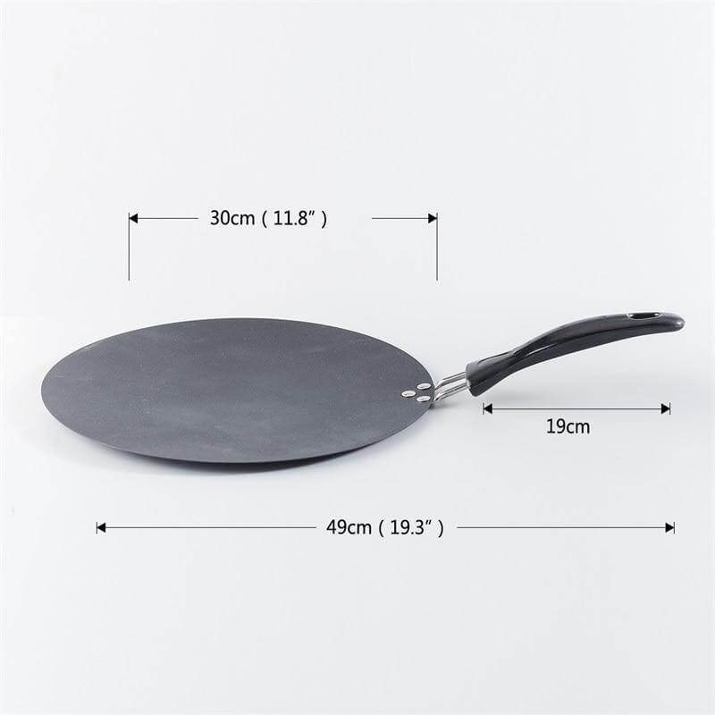 BowLift | Black Iron Round Non-stick Pancake Pan