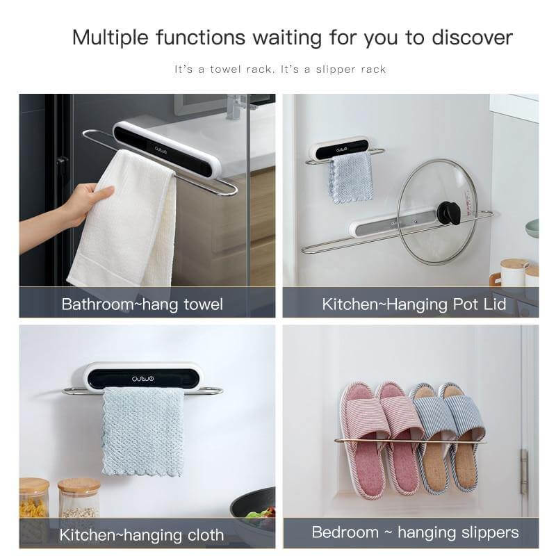 BowLift | Stainless Steel Wall-Mounted Foldable Towel Hanger