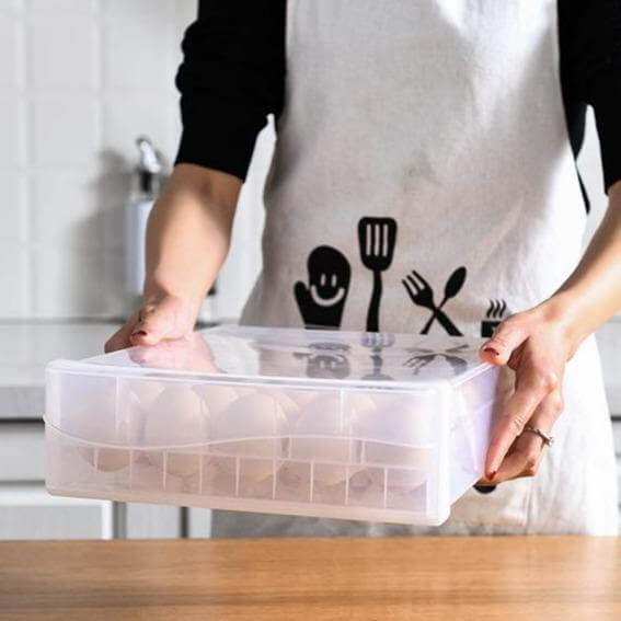 BowLift | Transparent Egg Storage Drawer Container