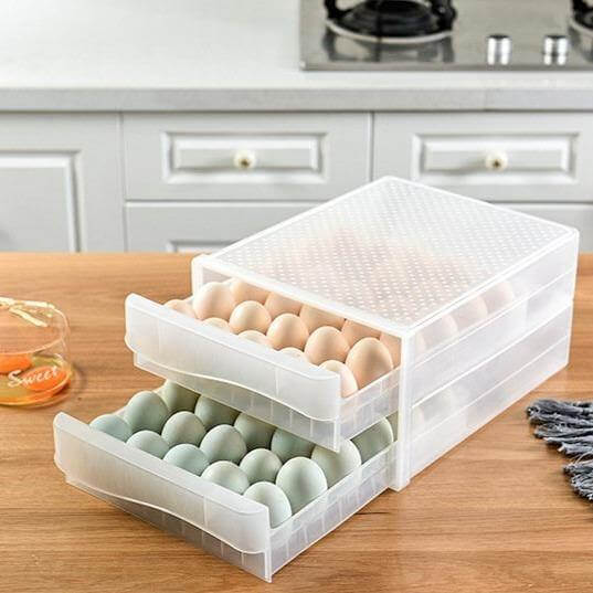 BowLift | Transparent Egg Storage Drawer Container