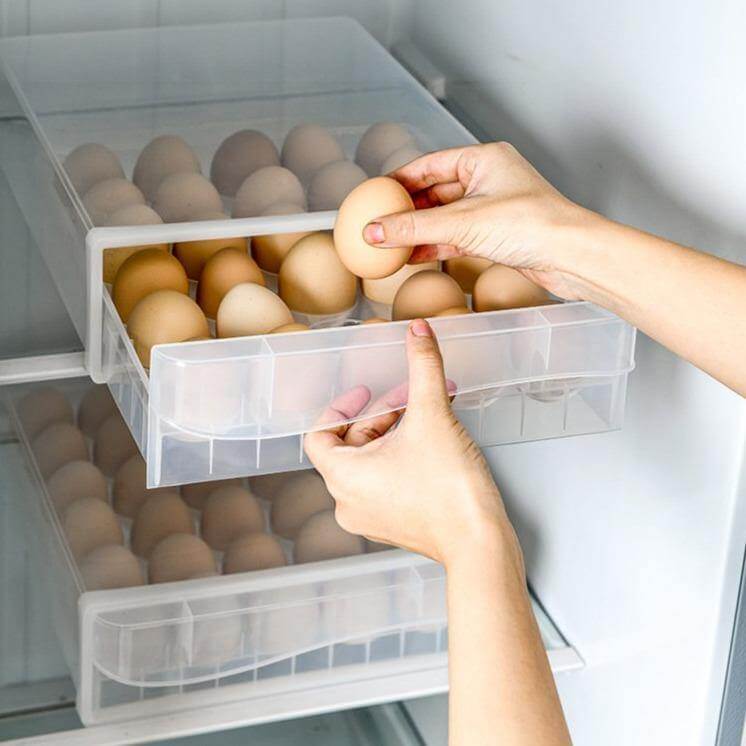 BowLift | Transparent Egg Storage Drawer Container