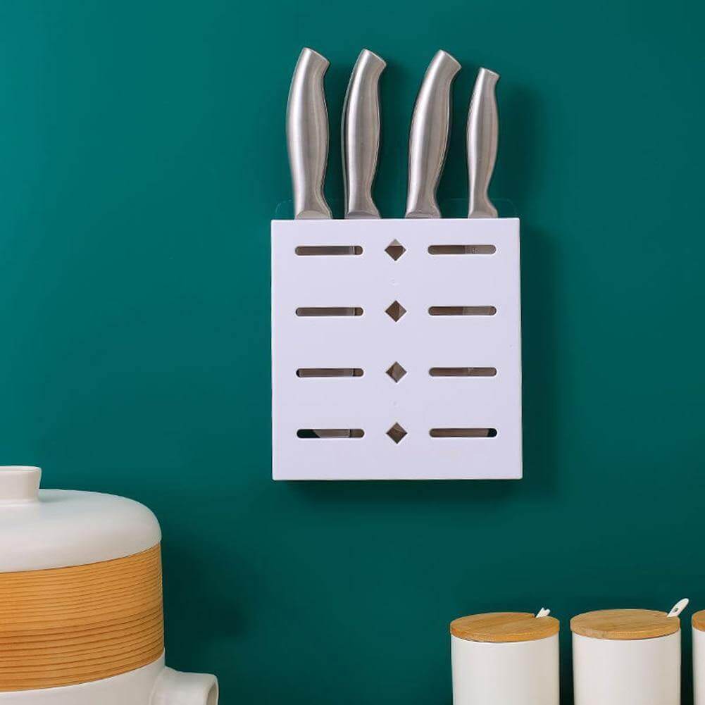 2PCS Square Pastel Mavi Wall-Mounted Knife Organizer | Bowlift