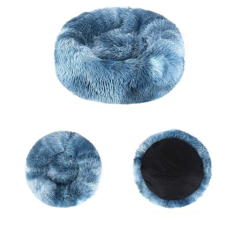 BowLift | Beef Rainbow Extra Plush Calming Donut Dog Beds