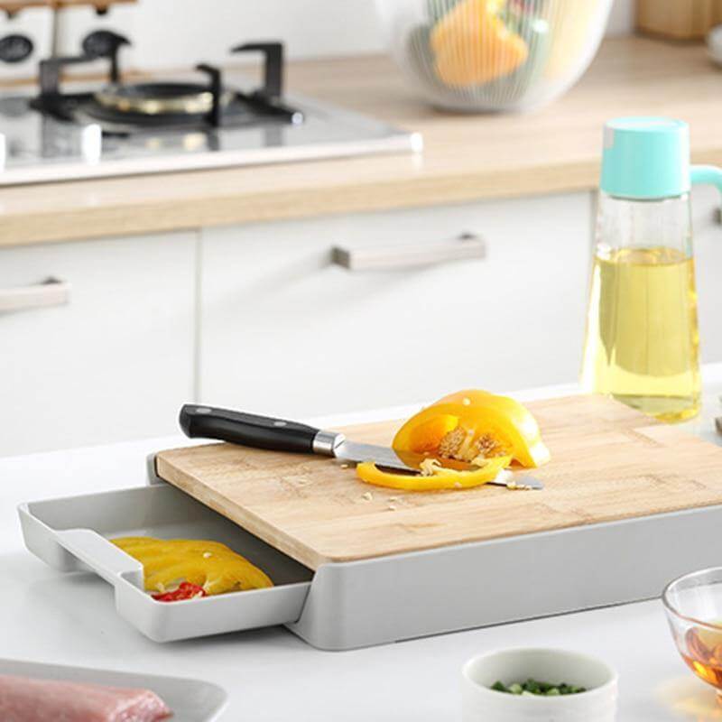 BowLift | Kitchen Cutting Board with Detachable Storage Drawer