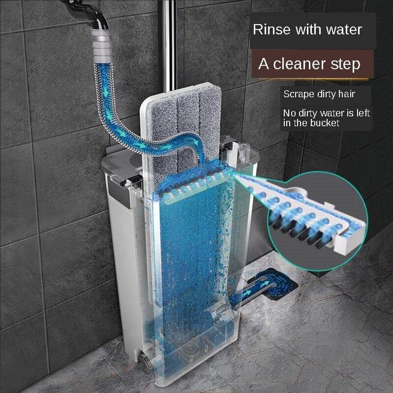 Easy Clean No Hand Dry Wet Lazy Mop | Bowlift