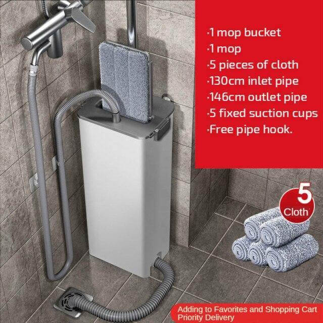 Easy Clean No Hand Dry Wet Lazy Mop | Bowlift