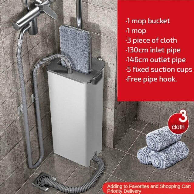 Easy Clean No Hand Dry Wet Lazy Mop | Bowlift