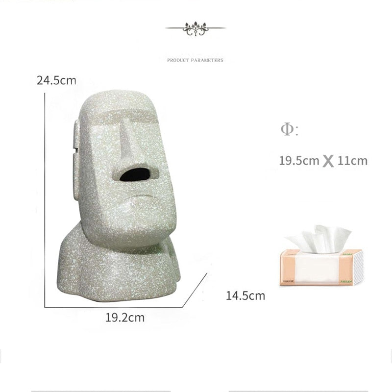 Stone Statue Tissue Box | Bowlift
