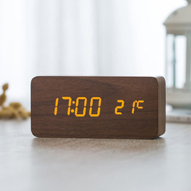 BowLift | VoiceRise - Nordic Digital LED Alarm Clock