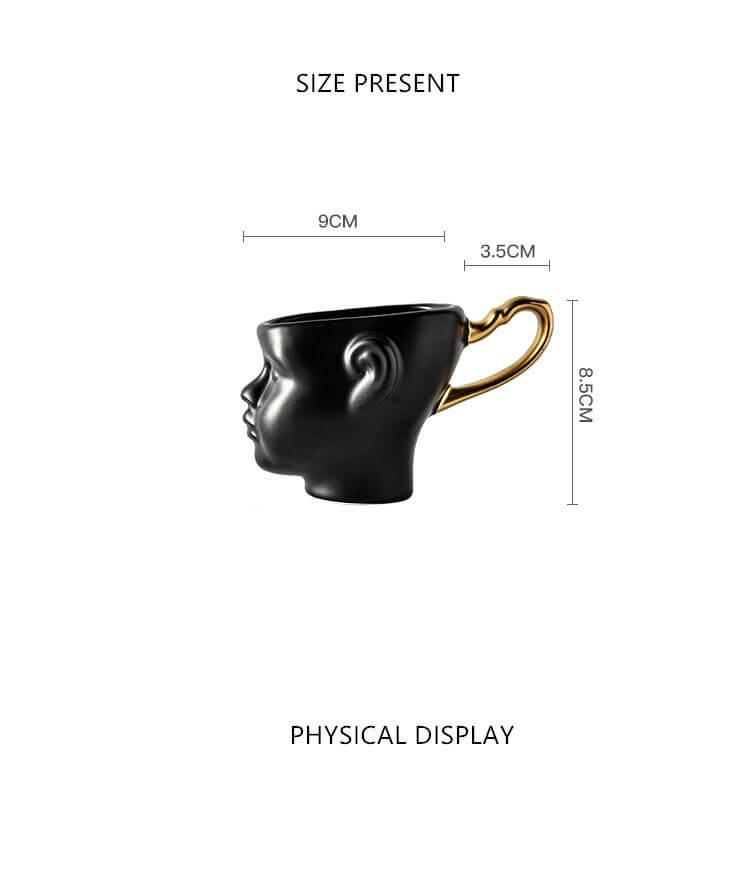 BowLift | Elegant Ceramic Realistic Face Mugs
