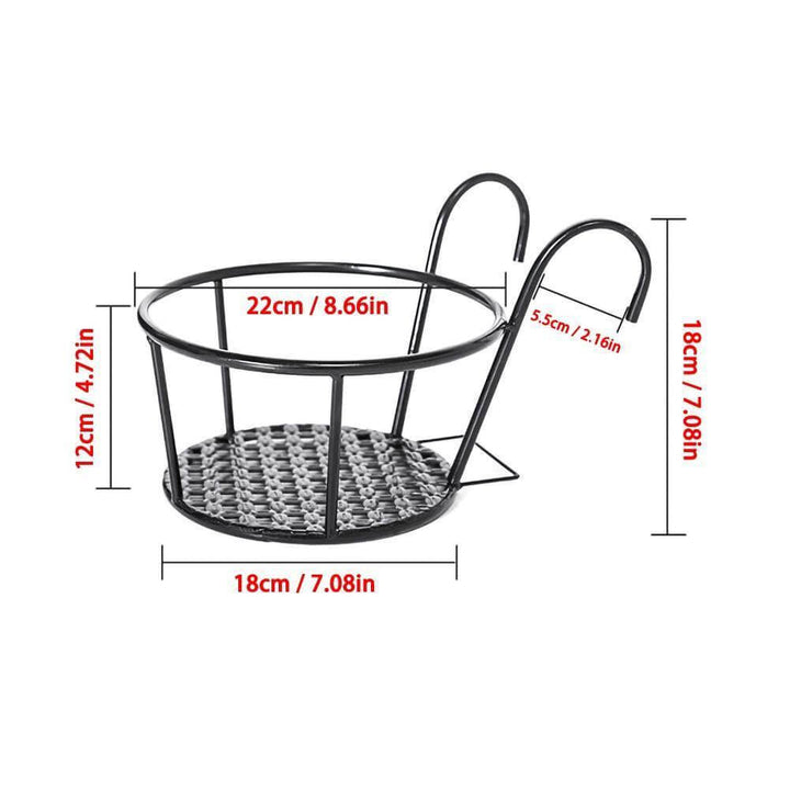 Iron Outdoor Hanging Baskets Flower Pot Holder | Bowlift