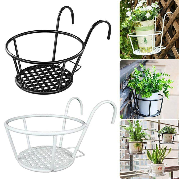 Iron Outdoor Hanging Baskets Flower Pot Holder | Bowlift