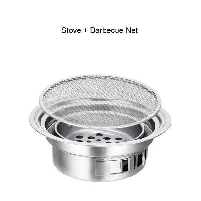 Portable Korean Style Stainless Steel Charcoal Camping Grill | Bowlift