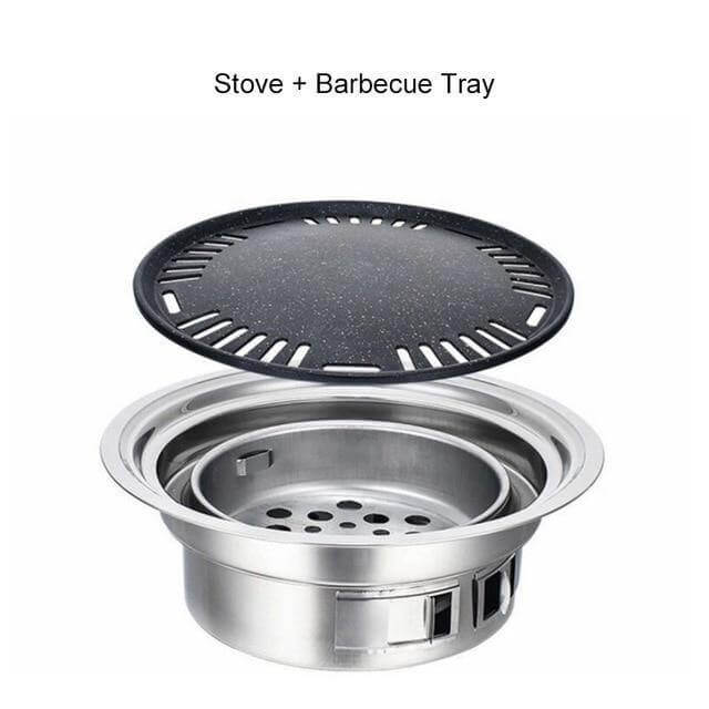 Portable Korean Style Stainless Steel Charcoal Camping Grill | Bowlift