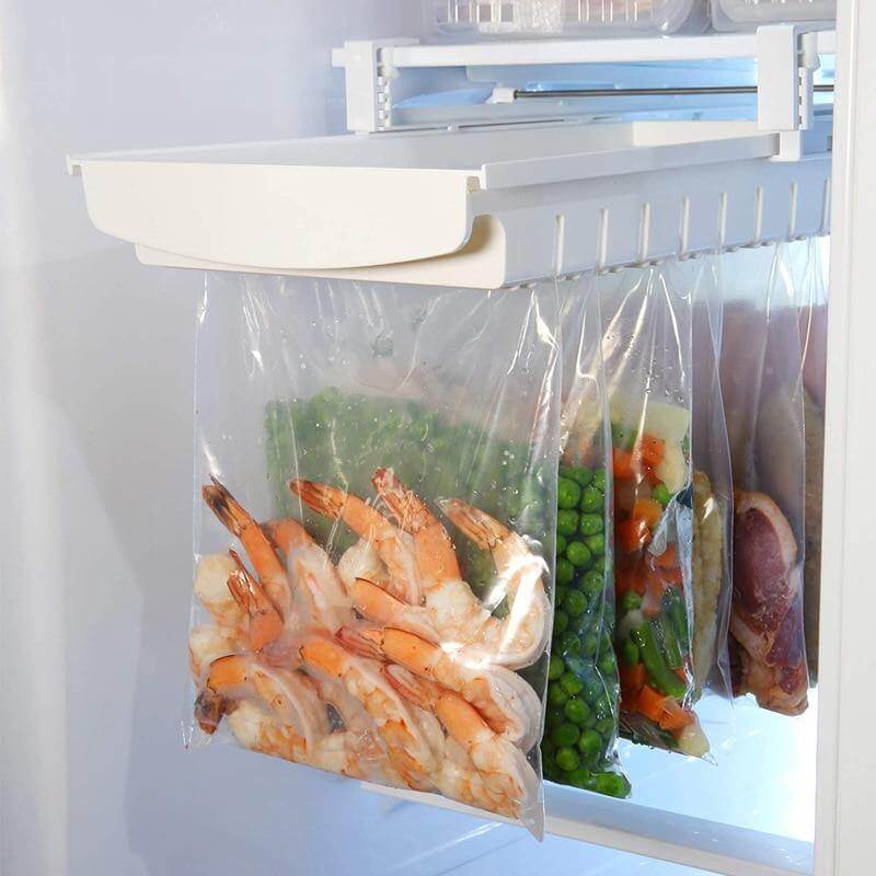 BowLift | Multi Zip-bag Hanging Fridge Organizer Tray