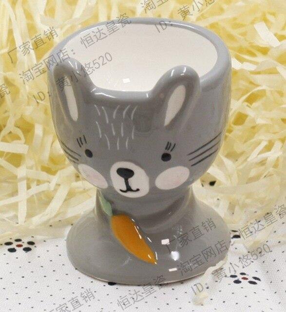 BowLift | 2Pcs Cute Animal Ceramic Breakfast Egg Holder