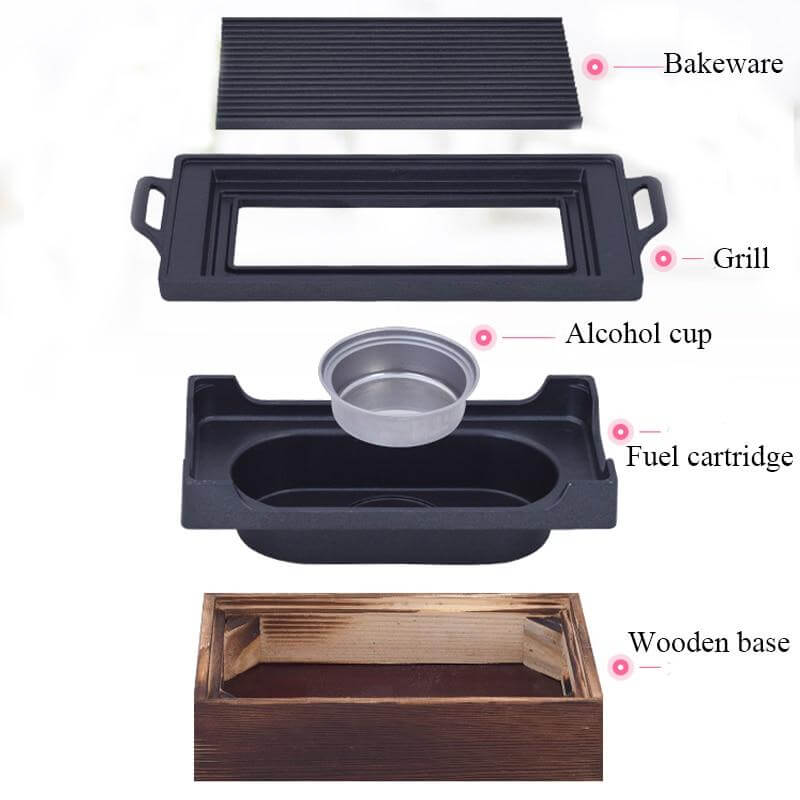 Smokeless Portable Japanese Non-Stick BBQ Grill | Bowlift