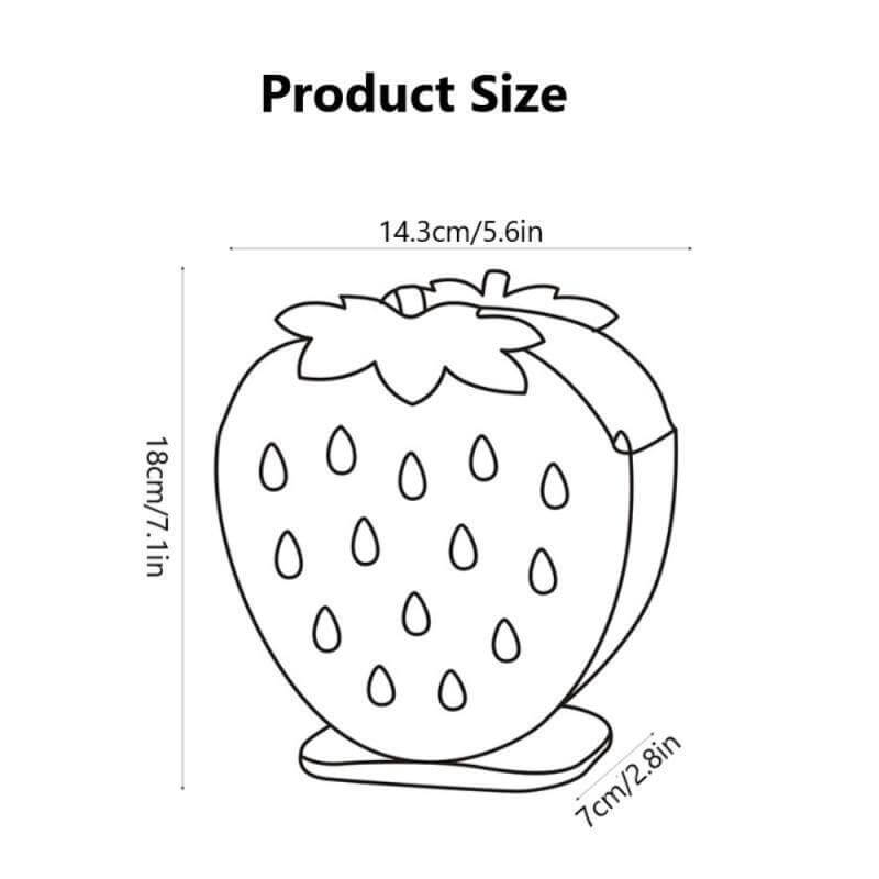 BowLift | 2PCS Cute Strawberry Cutlery Organizer Box