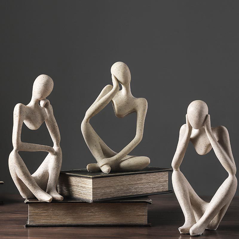 BowLift | Nordic Abstract Unique Thinker Figurine Home Decor