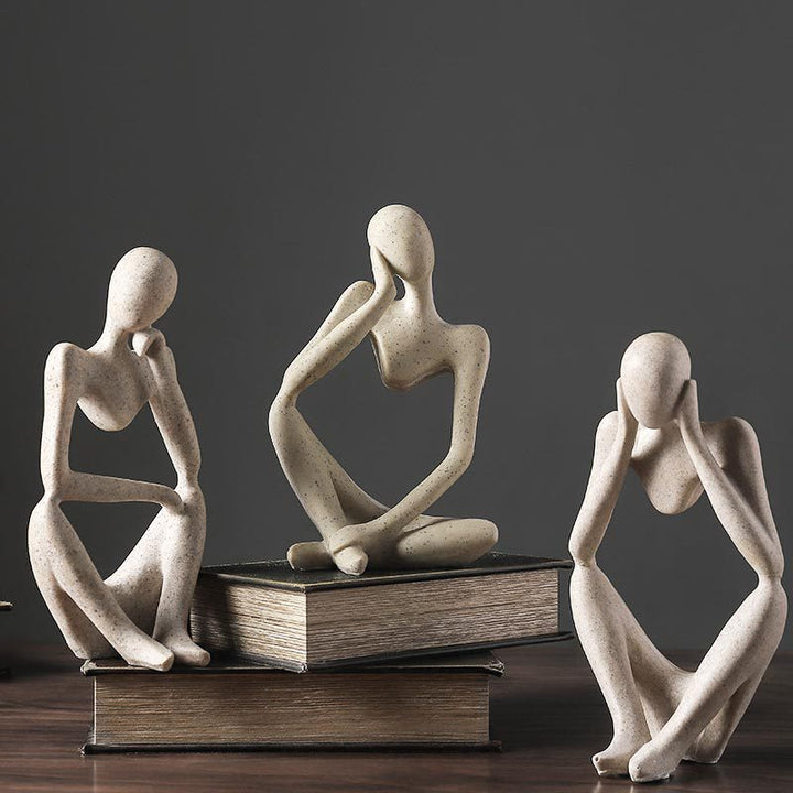 BowLift | Nordic Abstract Unique Thinker Figurine Home Decor