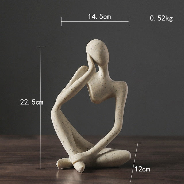 BowLift | Nordic Abstract Unique Thinker Figurine Home Decor