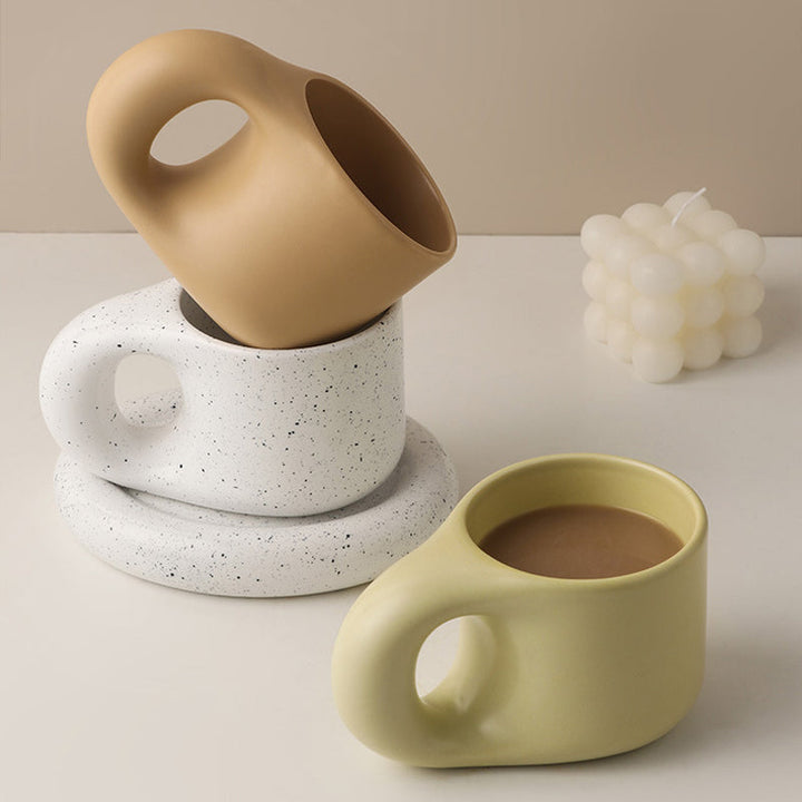 BowLift | Nordic Ceramic Handle Handmade Mug