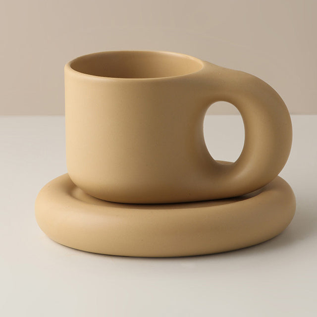 BowLift | Nordic Ceramic Handle Handmade Mug