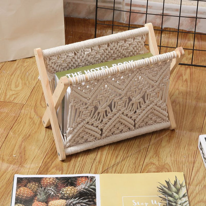 Nordic Cotton FoldaBowlifte Magazine Holder | Bowlift