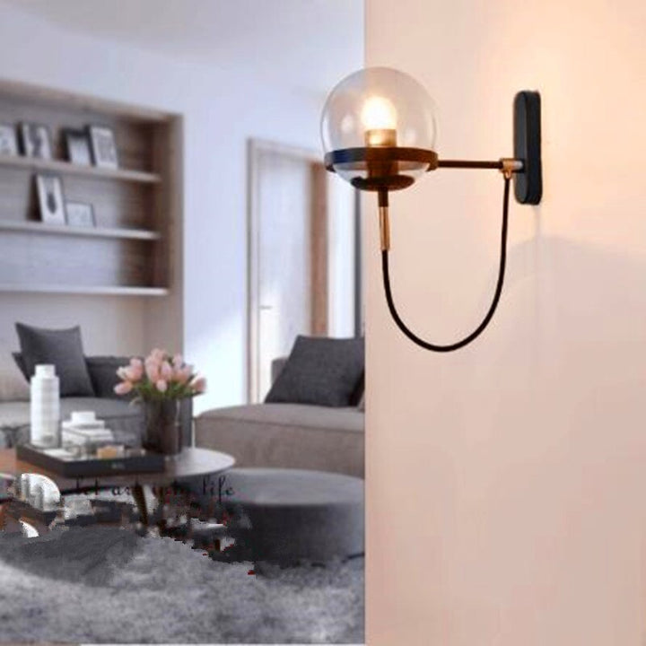 Elegant Retro Wall Glass Ball Lamp | Bowlift