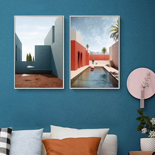 Nordic Architecture Art - Canvas Wall Art Painting | Bowlift