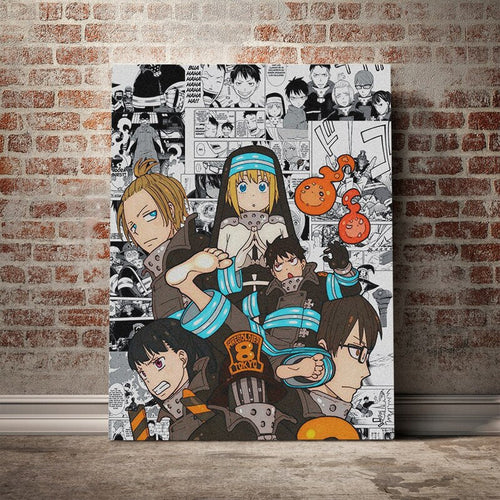 Fire Force Anime Print - Canvas Wall Art Painting | Bowlift