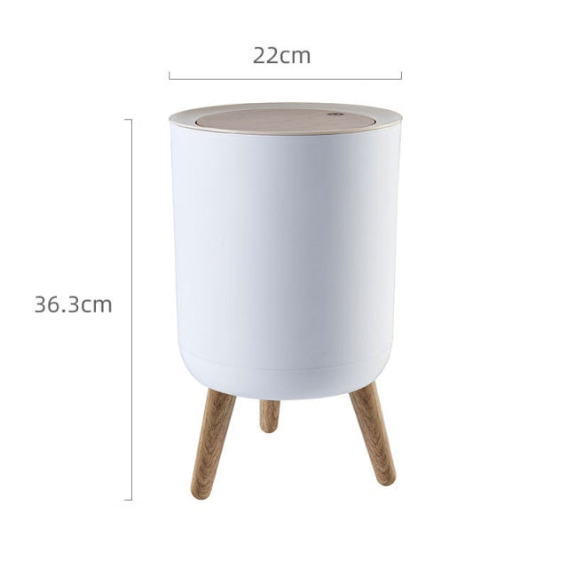 Nordic Style Elegant One Touch Trash Can | Bowlift