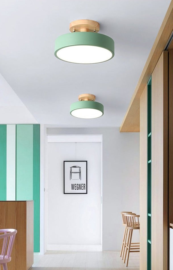 Colorful Nordic LED Ceiling Lamp | Bowlift
