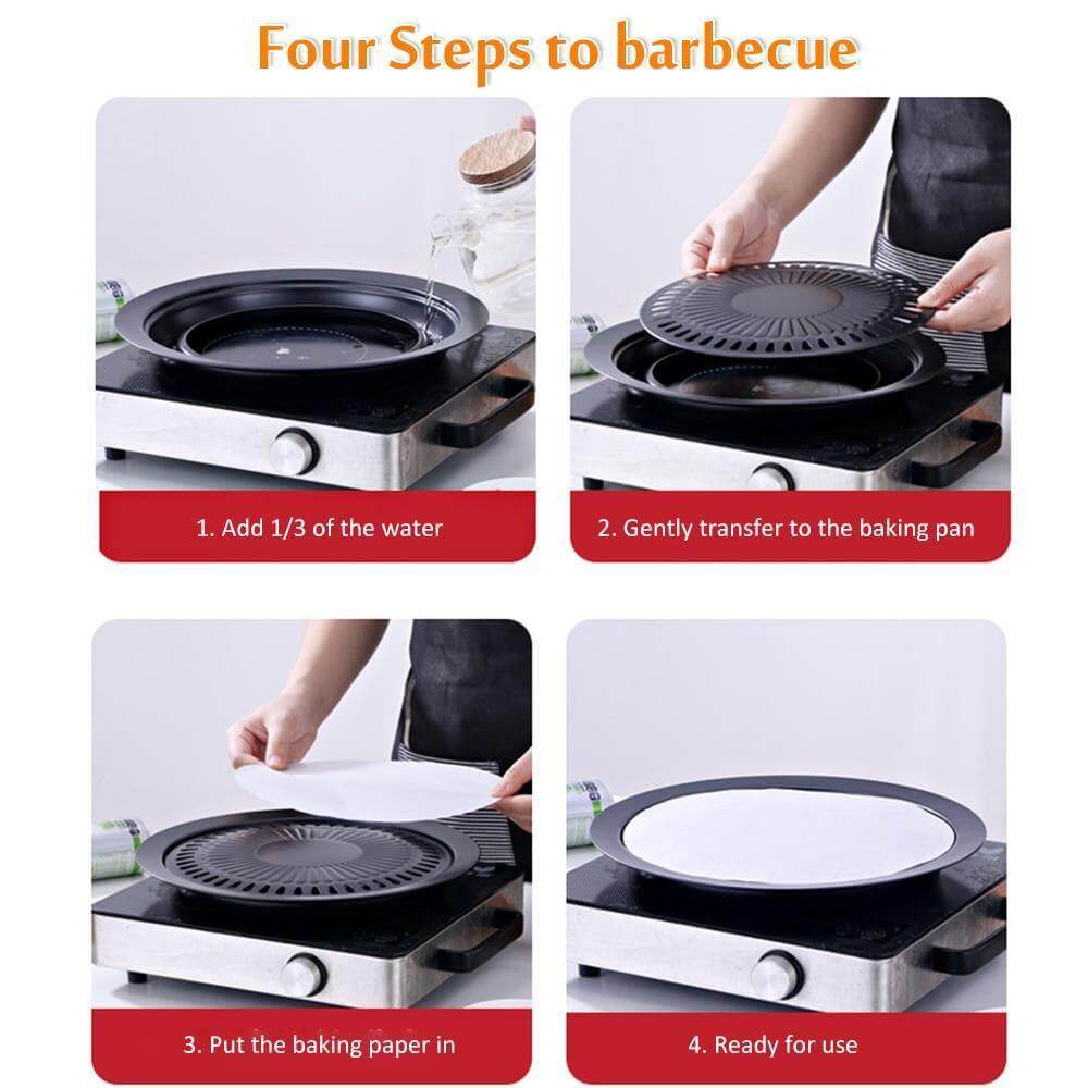 BowLift | Korean Portable Non-stick BBQ Grill Pan