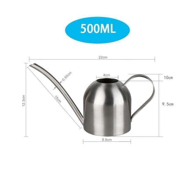 BowLift | AquaGrace Stainless Steel Watering Can with Flexible Neck | Modern Design | Perfect Watering | Rustproof