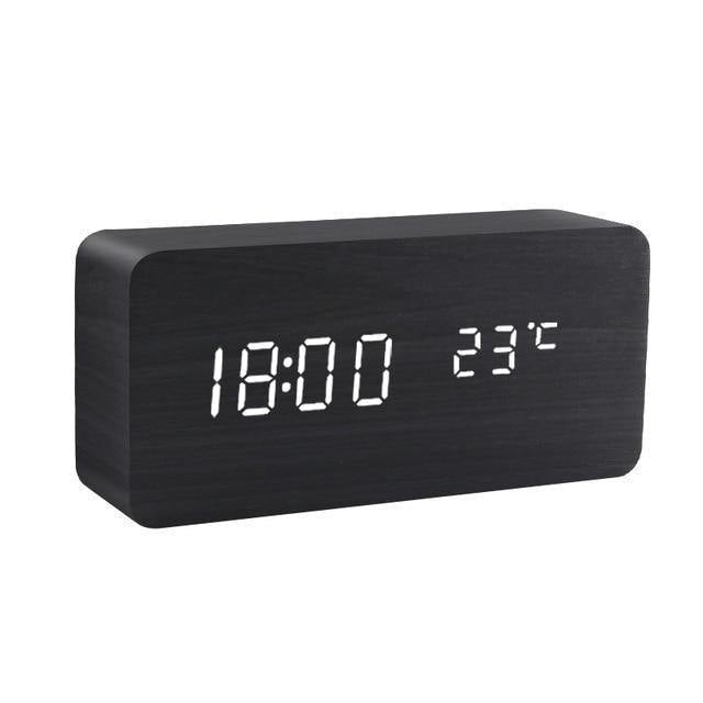 BowLift | LED Alarm Clock in Wooden Cube Form