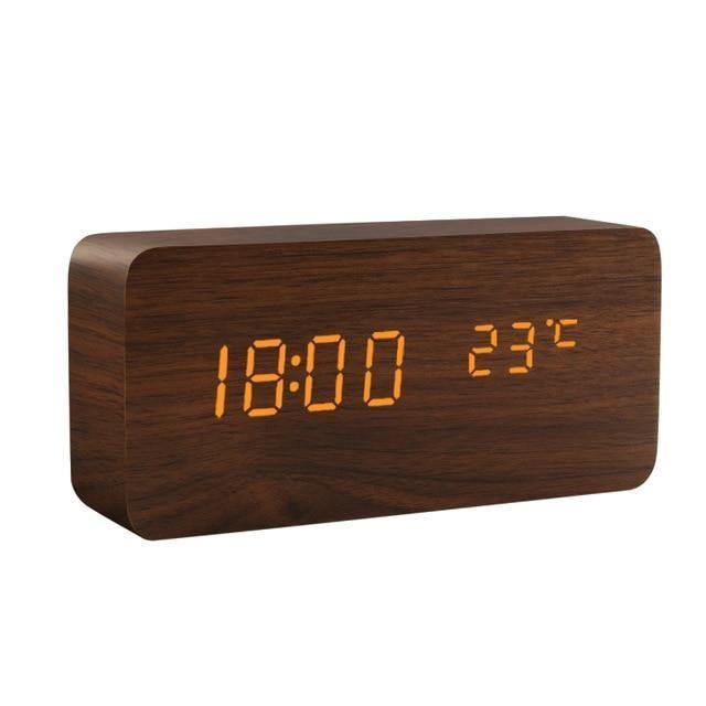 BowLift | LED Alarm Clock in Wooden Cube Form
