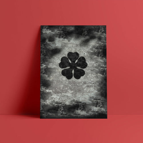 Black Five Clover - Canvas Wall Art Painting | Bowlift