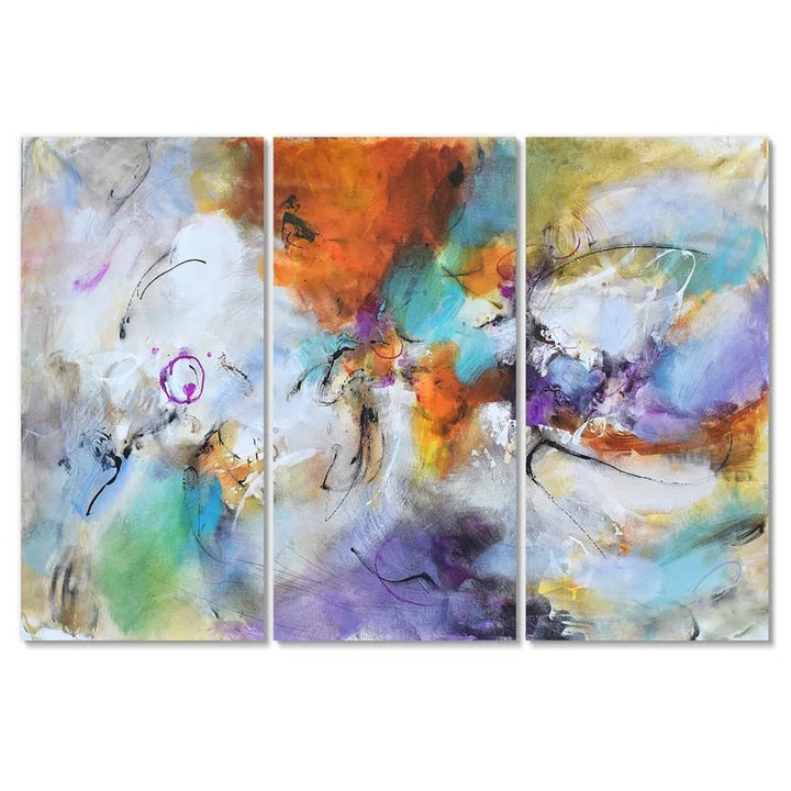 Buffed Abstract Colors - Canvas Wall Art Painting | Bowlift