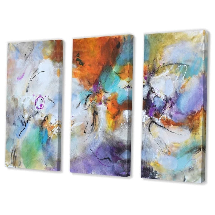 Buffed Abstract Colors - Canvas Wall Art Painting | Bowlift
