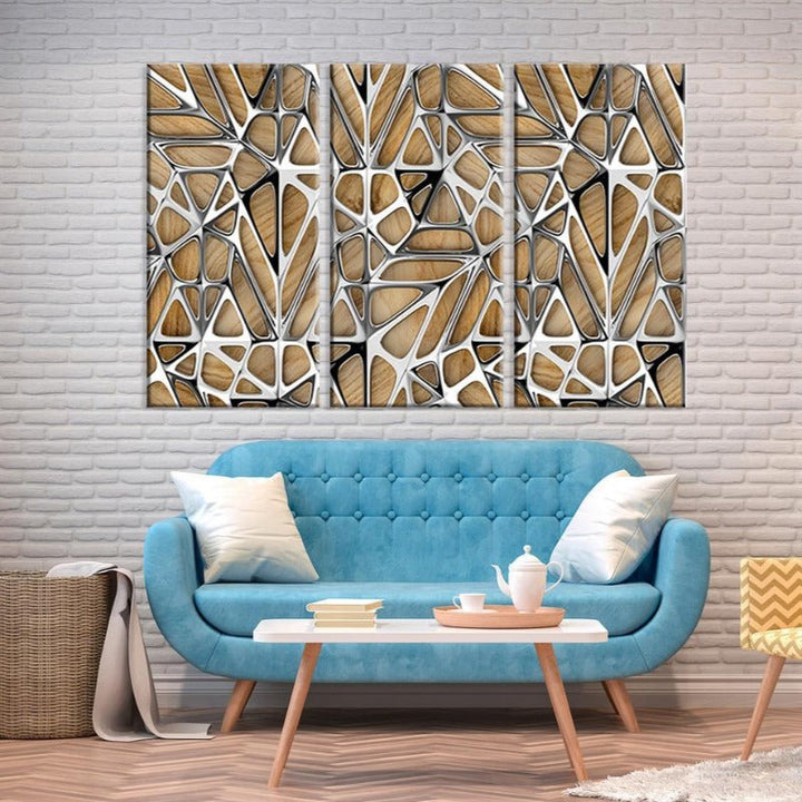 Abstract Wood - Canvas Wall Art Painting | Bowlift