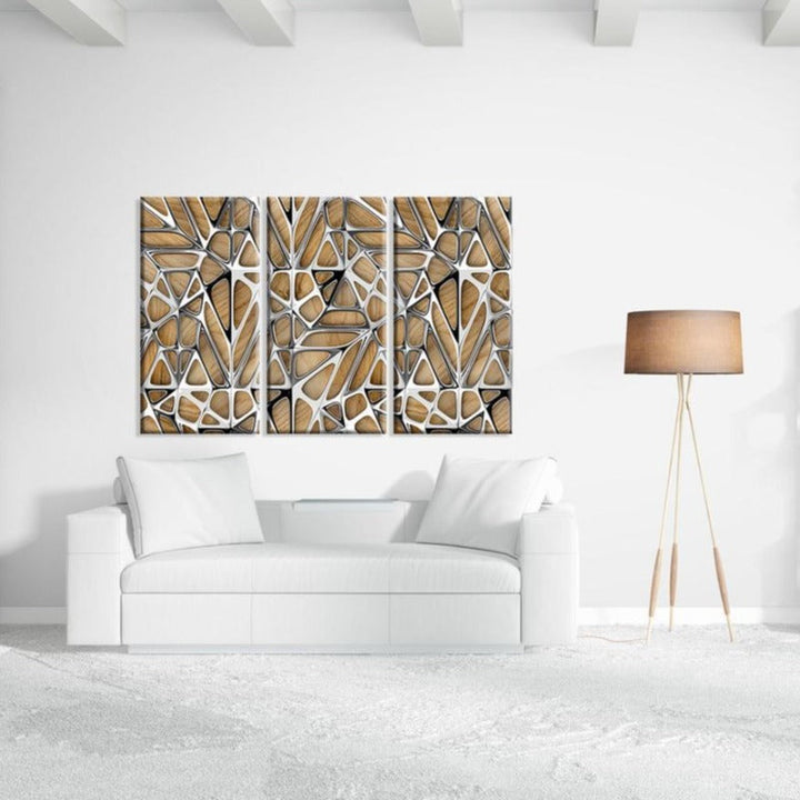 Abstract Wood - Canvas Wall Art Painting | Bowlift