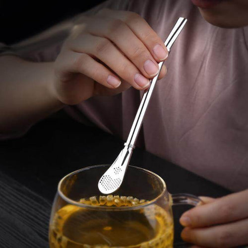 BowLift | Stainless Steel Tea Straw Spoons